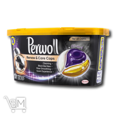 Сравнить цены на Капсулы для стирки «Perwoll» «Renew&Care» для черных и темных вещей 10шт