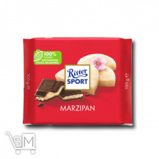 Шоколад черный «Ritter Sport» с марципаном 100г