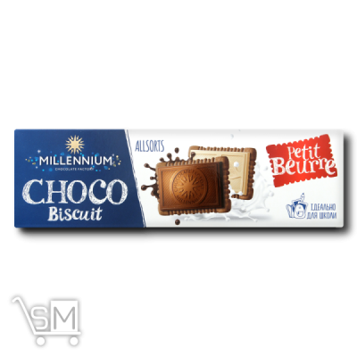 Сравнить цены на Шоколад «Millennium» «Choco Biscuit» ассорти с печеньем 132г