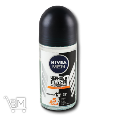 Сравнить цены на Дезодорант «Nivea» «Черное и Белое» Невидимый Extra для мужчин шариковый 50мл