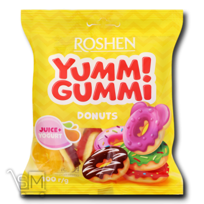 Сравнить цены на Цукерки желейні «Roshen» «Yummi Gummi» Donuts 100г