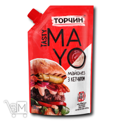 Сравнить цены на Майонезный соус «Торчин» «Tasty Mayo» с кетчупом 190г
