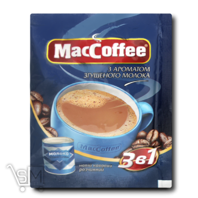 Сравнить цены на Напій кавовий «MacCoffee» «Згущене молоко» 3в1 розчинний 18г