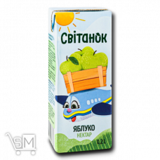 Нектар «Світанок» яблучний 200мл