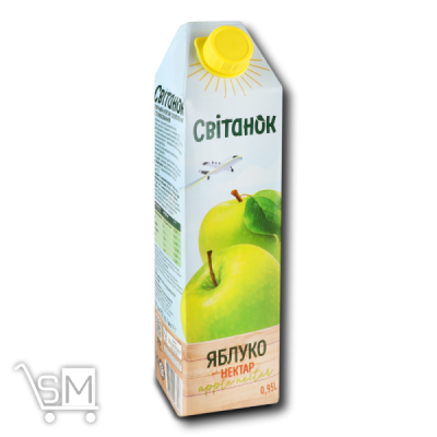 Сравнить цены на Нектар «Свитанок» яблочный 0,95л