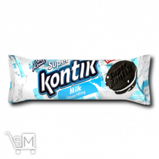 Печиво-сендвіч «Konti» «Super Kontik» з начинкою зі смаком молока 76г Печиво-сендвіч «Konti» «Super Kontik» з начинкою зі смаком молока 76г