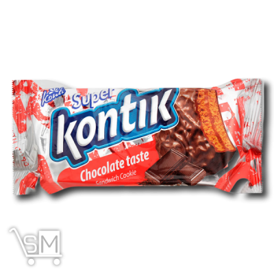 Сравнить цены на Печенье-сэндвич «Konti» «Супер-Контик» шоколадный вкус 100г