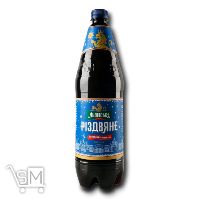 Сравнить цены на Пиво «Львівське» «Рождественское» темное 4,4% 1,12л