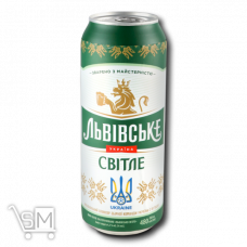 Пиво «Львівське» светлое ж/б 4,3% 0,48л