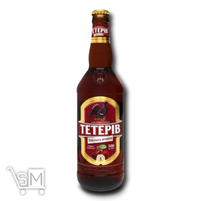Сравнить цены на Пиво «Перша Приватна Броварня» «Тетерев» «Хмельная вишня» полутемное 8% 0,5л