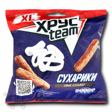 Сухарики «Хрусteam» пшенично-житні зі смаком кальмара 110г