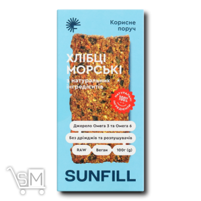 Сравнить цены на Хлібці «Sunfill» «Морські» 100г