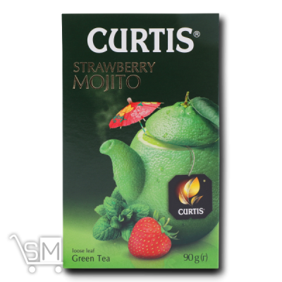 Сравнить цены на Чай зелений «Curtis» «Полуничний Мохіто» 90г