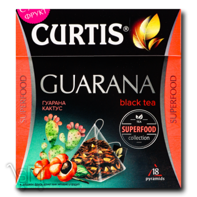 Сравнить цены на Чай черный «Curtis» «Guarana» в пирамидках 18шт
