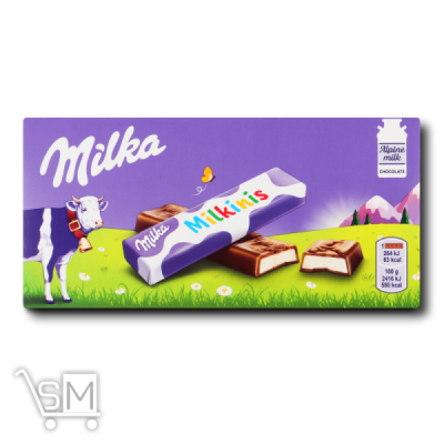 Сравнить цены на Шоколад «Milka» «Milkinis» з молочною начинкою 87,5г