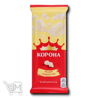 Сравнить цены на Шоколад белый «Корона» пористый 80г