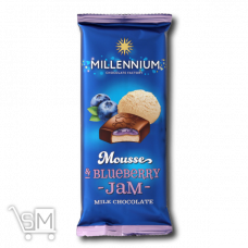Шоколад молочный «Millennium» «Mousse» с черничной начинкой 135г