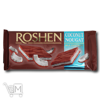 Сравнить цены на Шоколад молочный «Roshen» с кокосовой нугой 90г