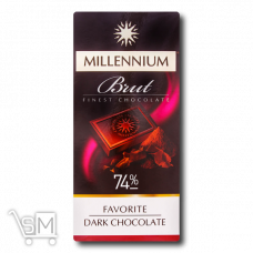 Шоколад черный «Millennium» «Favorite» «Brut» 74% 100г