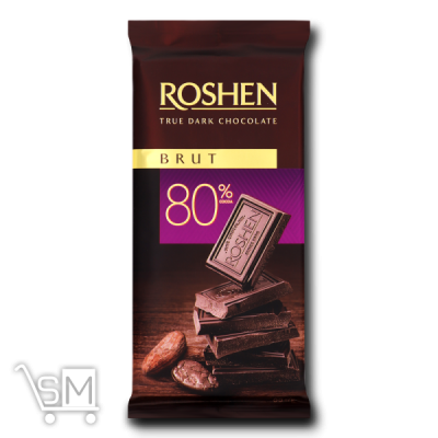 Сравнить цены на Шоколад черный «Roshen» «Брют» 80% 90г