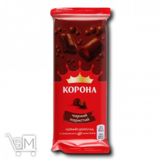 Шоколад черный «Корона» пористый 80г