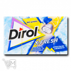 Жувальна гумка «Dirol X-fresh» свіжість чорниці та цитрусових 18г