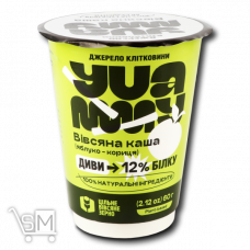 Каша вівсяна Yuammy Яблуко-кориця з протеїном миттєвого приготування 60г