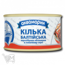 Кілька Аквамарин Балтійська обсмажена в томатному соусі 230г