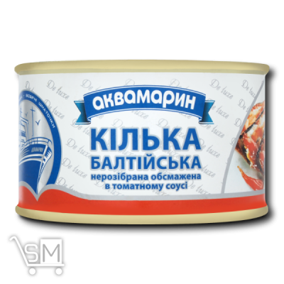 Сравнить цены на Килька Аквамарин Балтийская обжаренная в томатном соусе 230г