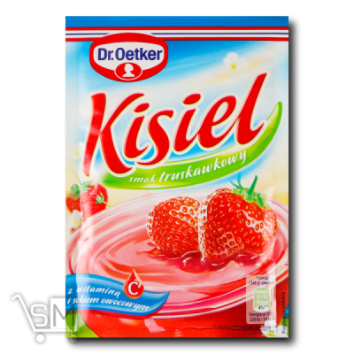 Сравнить цены на Кисель Dr.Oetker со вкусом клубники 38г