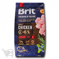 Корм сухий Brit Premium Junior L з куркою для цуценят та молодих собак крупних порід 3кг Корм сухий Brit Premium Junior L з куркою для цуценят та молодих собак крупних порід 3кг