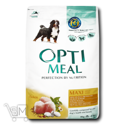 Сравнить цены на Корм сухой Optimeal для собак крупных пород со вкусом курицы 4кг