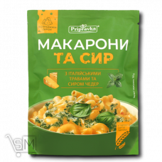 Макарони та сир Pripravka з італійськими травами та сиром чедер 150г