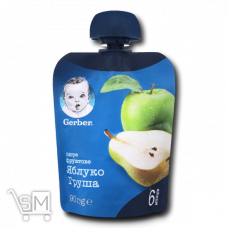 Пюре Gerber Яблуко і груша для дітей з 6 місяців 90г