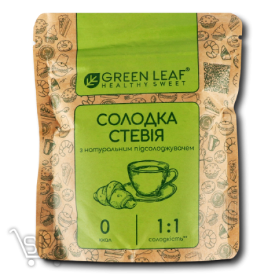 Сравнить цены на Стевія Green Leaf Солодка 1:1 100г