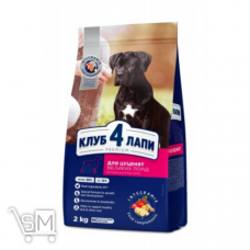 Сухий корм Club 4 Paws Преміум для цуценят великих порід зі смаком курки 2кг Сухий корм Club 4 Paws Преміум для цуценят великих порід зі смаком курки 2кг