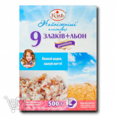 Пластівці Козуб Найніжніші Premium 9 злаків+льон 500г