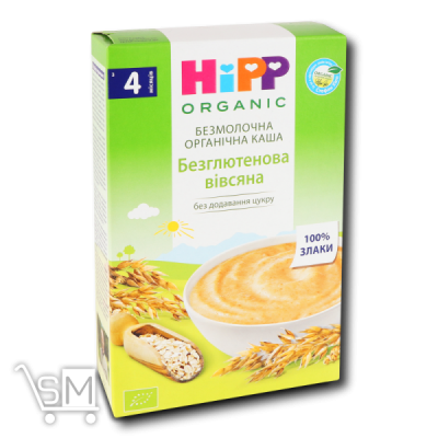 Сравнить цены на Каша «Hipp» «Безглютеновая» овсяная безмолочная органическая для детей от 4мес 200г