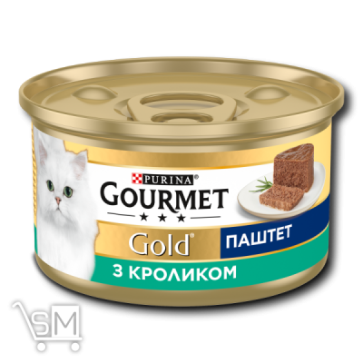 Сравнить цены на Корм Gourmet Gold Паштет з кроликом для дорослих котів 85г