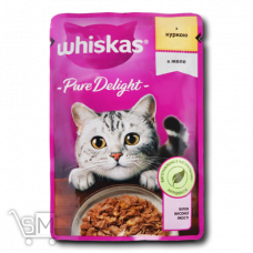 Корм Whiskas з куркою в желе для котів 85г Корм Whiskas з куркою в желе для котів 85г