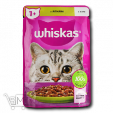 Корм Whiskas Ягня в желе для дорослих котів 85г Корм Whiskas Ягня в желе для дорослих котів 85г