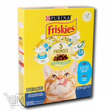 Корм сухий Friskies Sterilised для стерилізованих кішок та кастрованих котів з лососем та овочами 270г Корм сухий Friskies Sterilised для стерилізованих кішок та кастрованих котів з лососем та овочами 270г