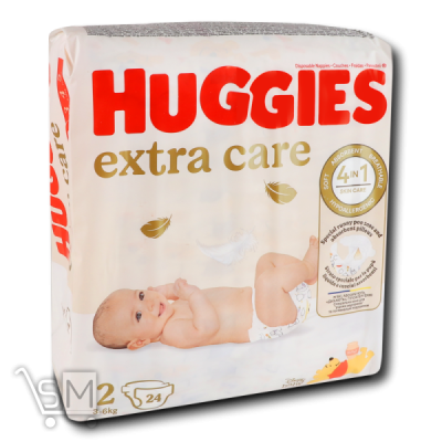 Сравнить цены на Підгузки Huggies Extra Care 2 3-6кг 24шт