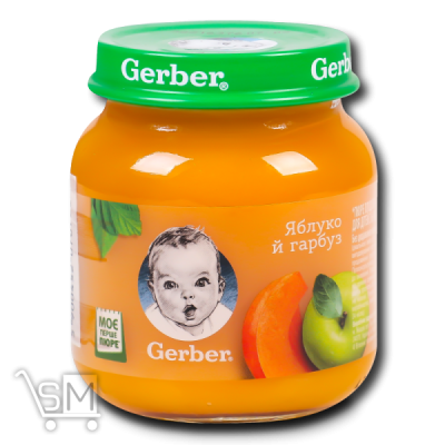 Сравнить цены на Пюре Gerber Яблоко и тыква 130г