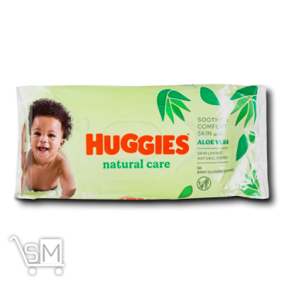 Сравнить цены на Серветки вологі Huggies Natural Care 56шт