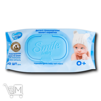 Сравнить цены на Салфетки влажные Smile Baby 100шт