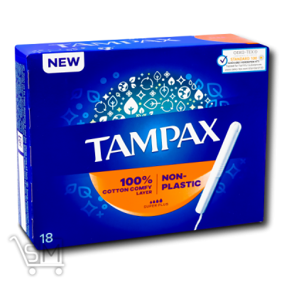 Сравнить цены на Тампони Tampax Super Plus 18шт