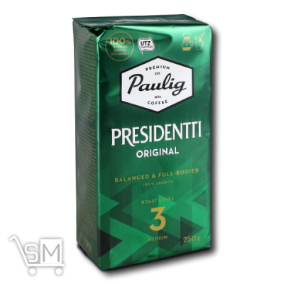 Сравнить цены на Кава Paulig President мелена 250г