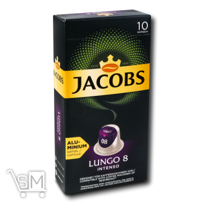 Сравнить цены на Кава Jacobs Lungo 8 Intenso в капсулах 5г*10шт