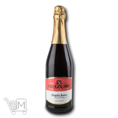 Сравнить цены на Напиток винный Pregolino Fragola Rosso полусладкий красный 5-8,5% 0,75л